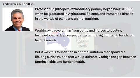 Professor Ian Brighthope: A Real Wellness and Health Care System Designed in Australia for the World