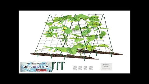 A-Frame Cucumber Trellis 46" x 32" Foldable Metal Garden Trellis Review