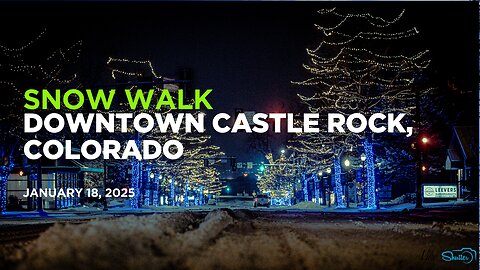 Castle Rock Colorado Downtown Snow Walk 1-18-25