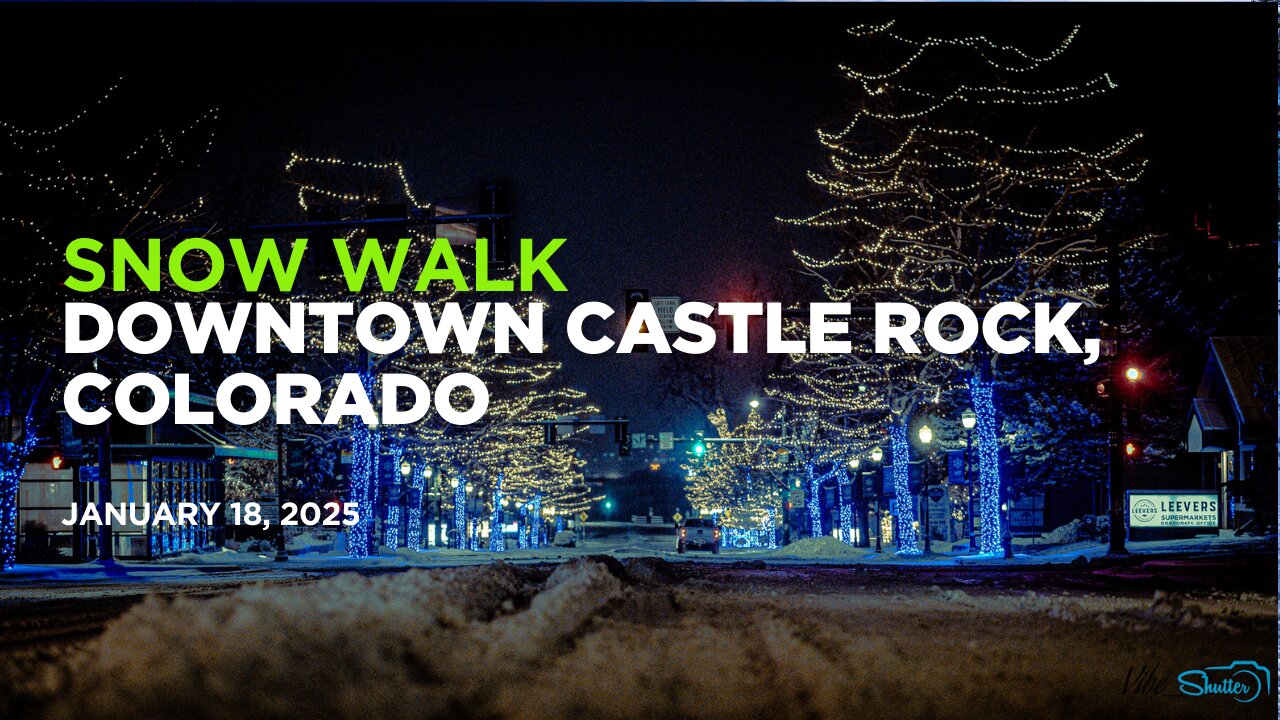 Castle Rock Colorado Downtown Snow Walk 1-18-25