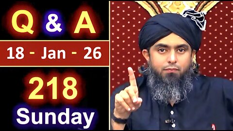 218_Public Q & A Session with Engineer Muhammad Ali Mirza on SUNDAY [ 18_Jan_2026 ], Jhelum Academy