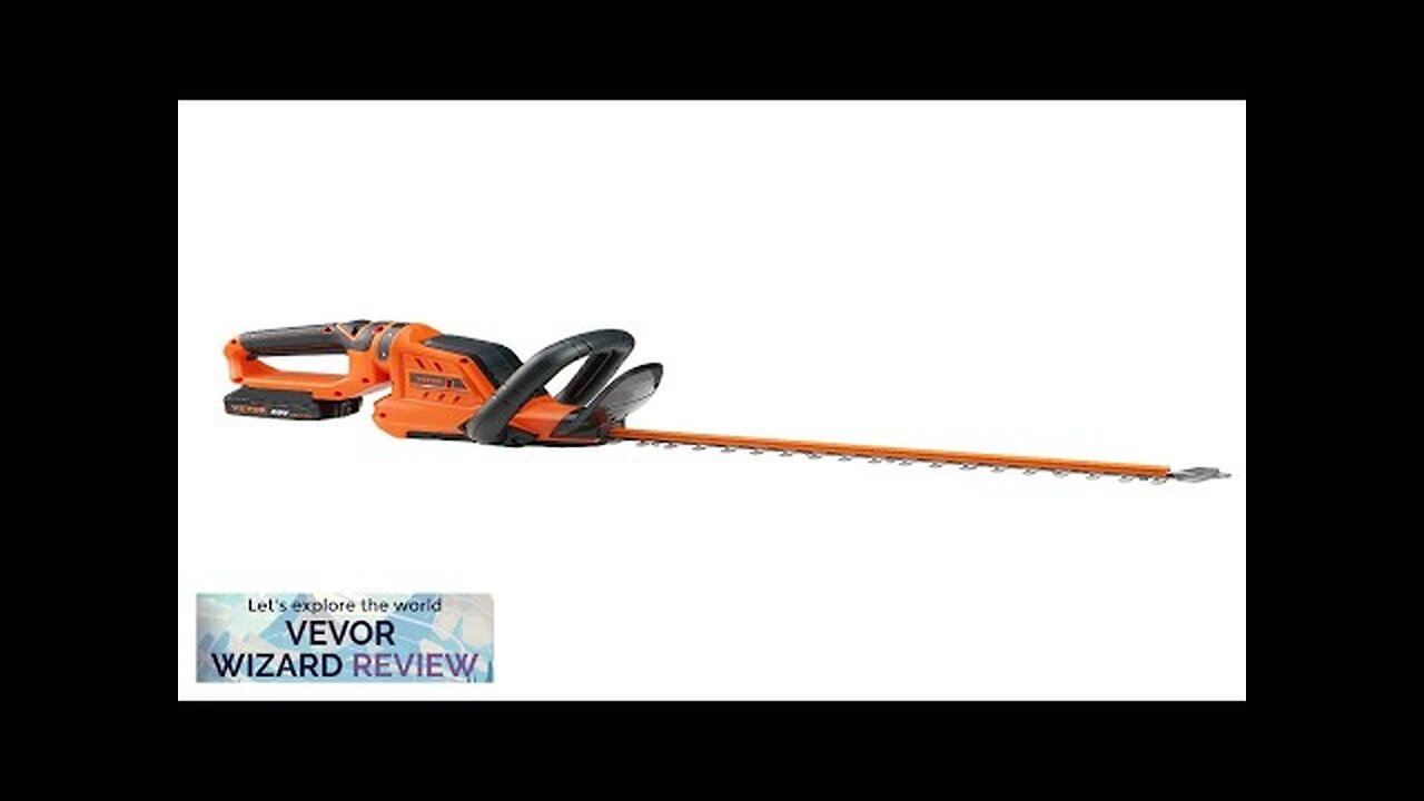 VEVOR 20V Cordless Hedge Trimmer 18 inch Double-edged Steel Blade Hedge Trimmer Review