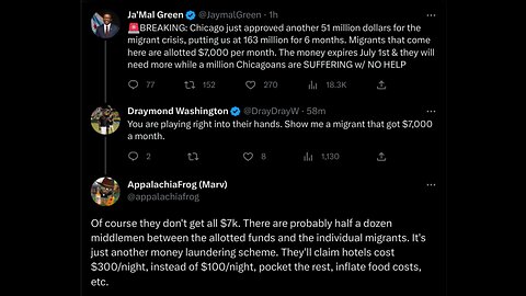 chicago liberal democrat cult klan mayor brandon johnson taxes poor residents pay $600M illegals bil