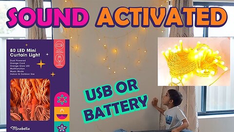 Mirabella Curtain Lights USB/Battery with Sound Activation (Links below)