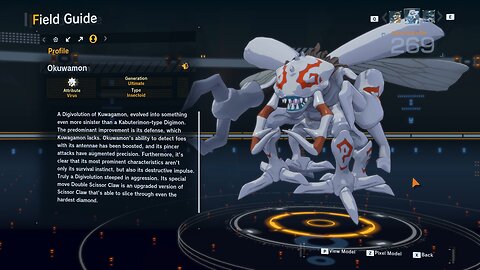 okuwamon all digivolution/de-digivolution/profile Digimon Story Time Stranger