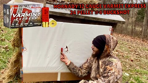 Hornady 12 Gauge Varmit Express #4 Buck Range Test