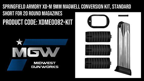 Springfield Armory XD-M 9MM Magwell Conversion Kit, Standard Short - XDME0082-KIT