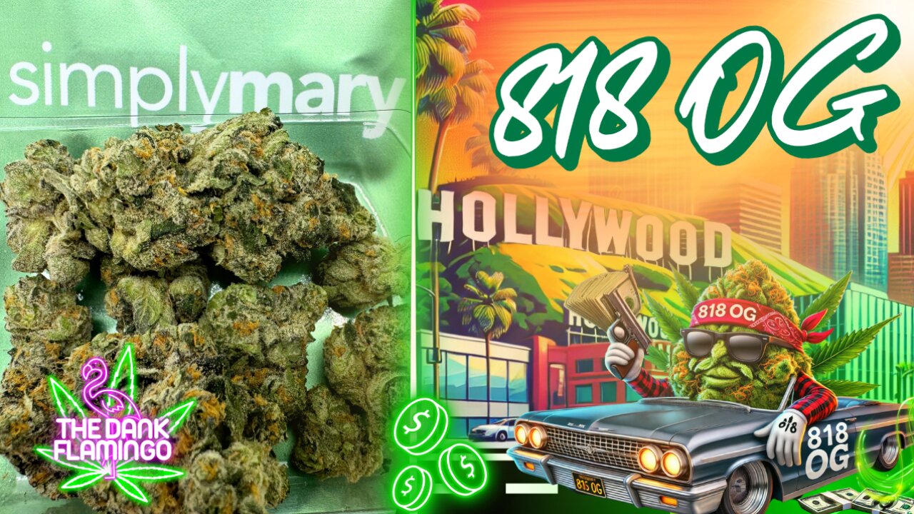 Trying 818 OG THCa from SimplyMary! The Dank Flamingo Cannabis Review!!