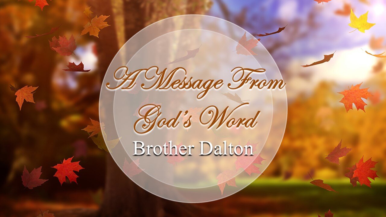 A Message From God's Word