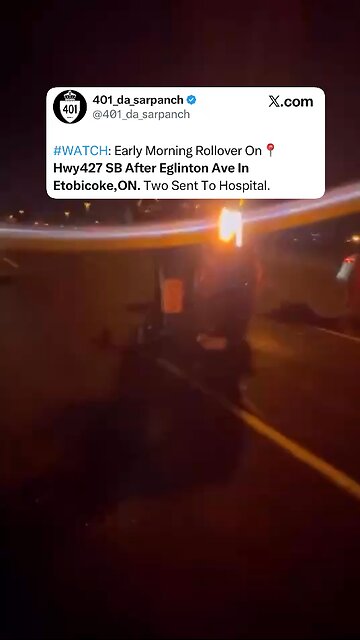 Crash On Hwy427 In Toronto