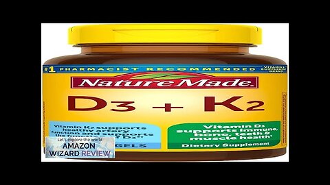 Nature Made Vitamin D3 K2 5000 IU (125 mcg) Vitamin D Dietary Review