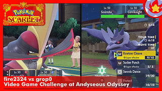 fire2324 vs grop0 - Video Game Challenge at @AndyseousOdyssey | Pokemon VGC