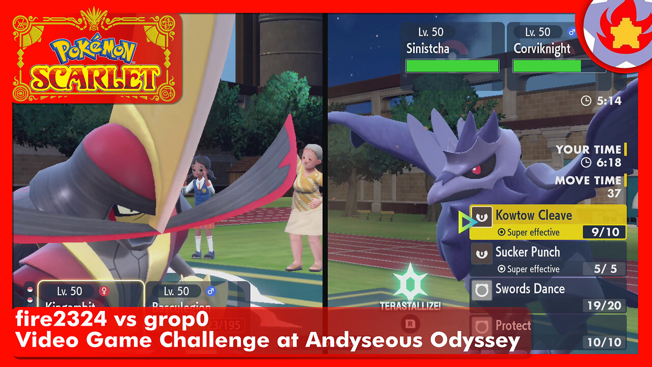 fire2324 vs grop0 - Video Game Challenge at @AndyseousOdyssey | Pokemon VGC