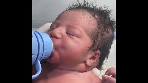 adorable baby feeding | newborn cute healthy baby feeding