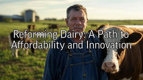 Reforming Dairy: A Path to Affordability and Innovation