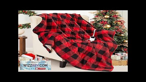 Homemate Electric Blanket Heated Throw 50“x60“ Ultra Soft Cozy Flannel Heating Review