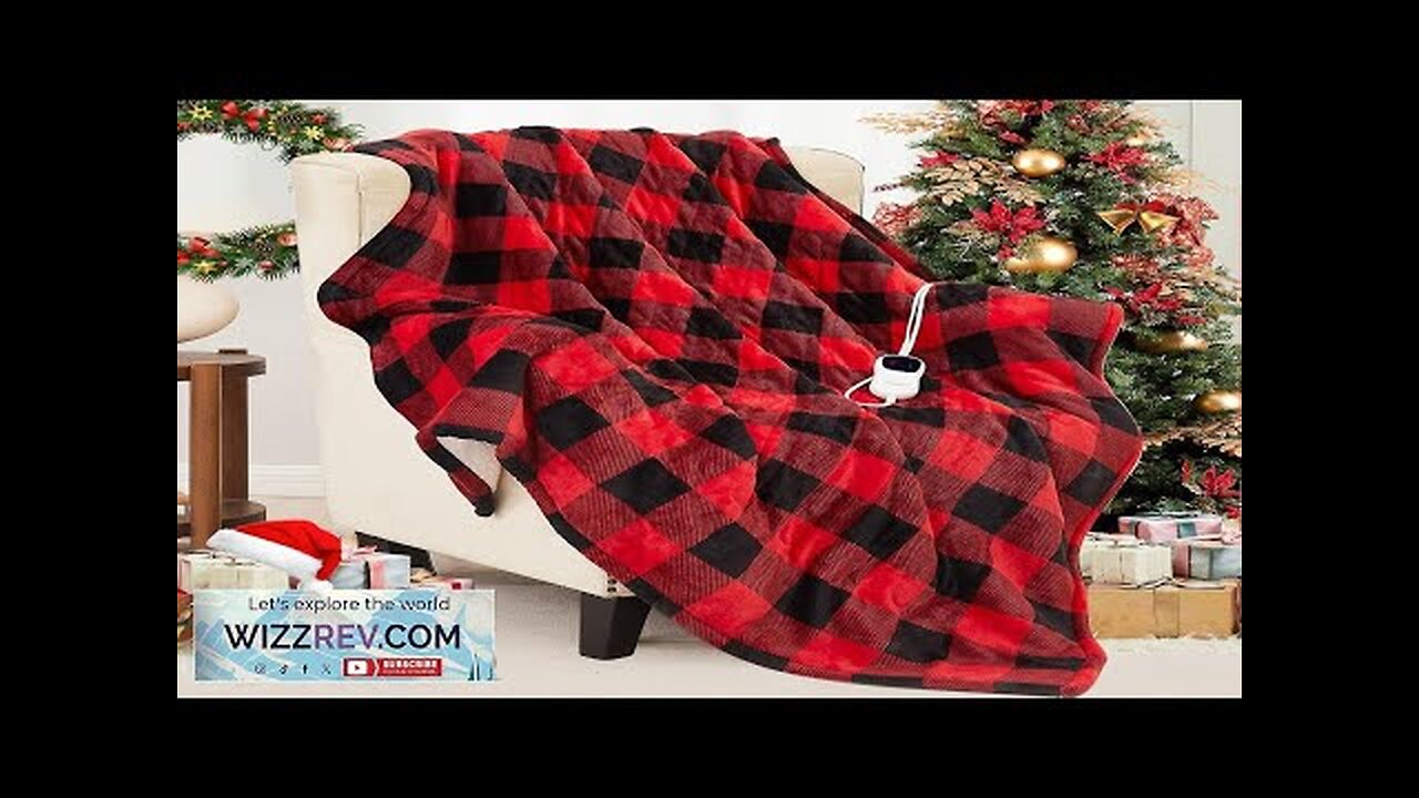 Homemate Electric Blanket Heated Throw 50“x60“ Ultra Soft Cozy Flannel Heating Review