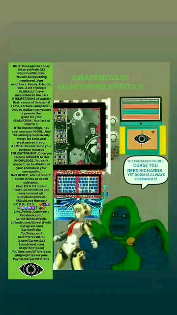 ▪︎AWARENESS OF MONITORING SPIRITS ▪︎