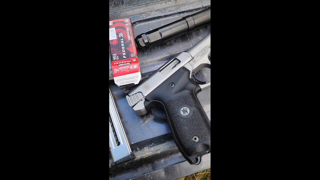 FAXON Twenty TOUCAN Suppressor on my S&W Victory with CCI and Federal Suppressor 45gr SuppressorAmmo