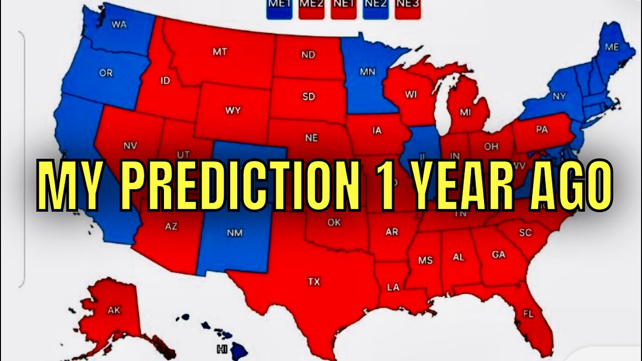 My 2024 Election PREDICTION 1 Year Ago…