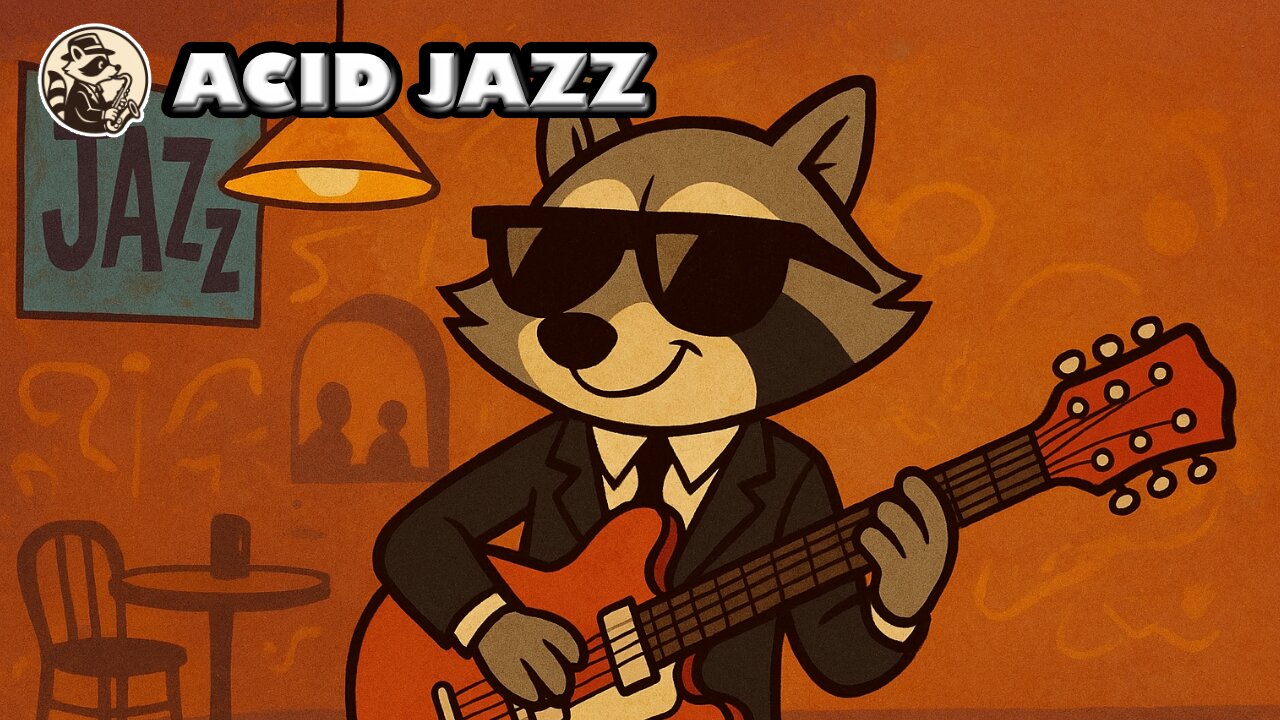 Raccoon Jazz Cafe 🎷 Chill Acid Funk for Study & Focus