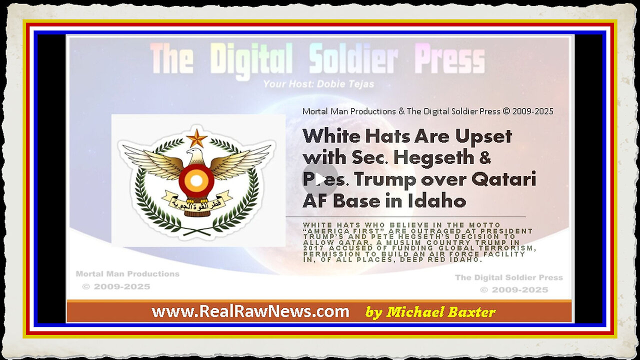 White Hats Are Upset with Sec Hegseth Pres. Trump Over Qatar