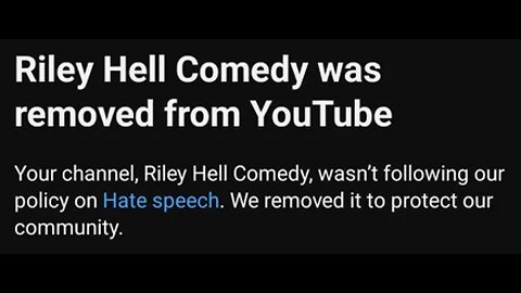 I WAS BANNED FROM YOUTUBE
