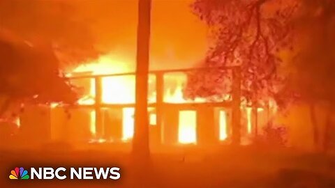 'This is like a movie scene'： California's Eaton fire burns multiple homes