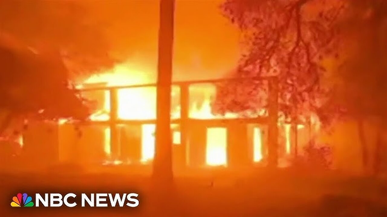 'This is like a movie scene'： California's Eaton fire burns multiple homes