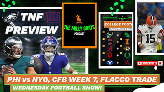 Eagles + Giants TNF Preview, CFB Week 7 Upset Alert, & NFL Week 6 Look Ahead