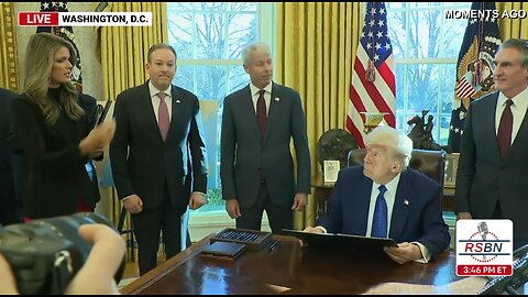 WATCH: President Trump Signs Executive Orders in the Oval Office - 2/14/25