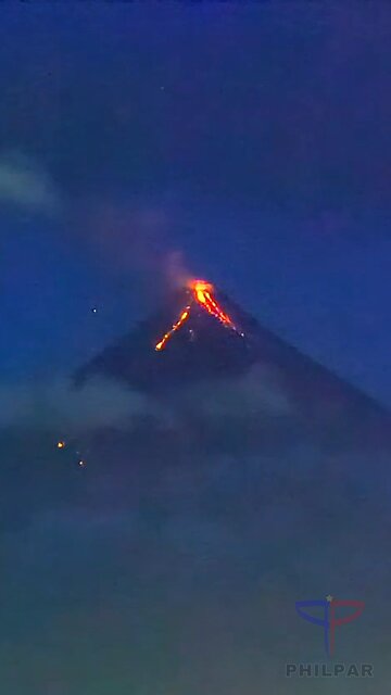 Mayon Volcano Update: Lava Flow and Rockfall Activity Today
