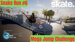 EA Skate. | Snake Run #6 | Mega Jump Challenge | Tutorial Island | 4K