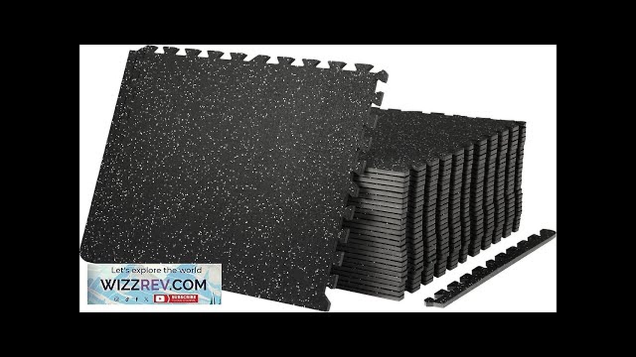 VEVOR 25 PCS 0.56 inch Thick Gym Floor Mats 24" x 24" Review