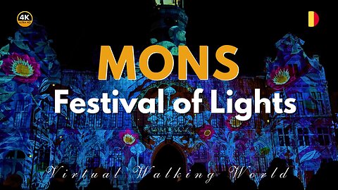 Festival of Lights in Mons 🇧🇪 | Stunning Illuminations & Live Show!