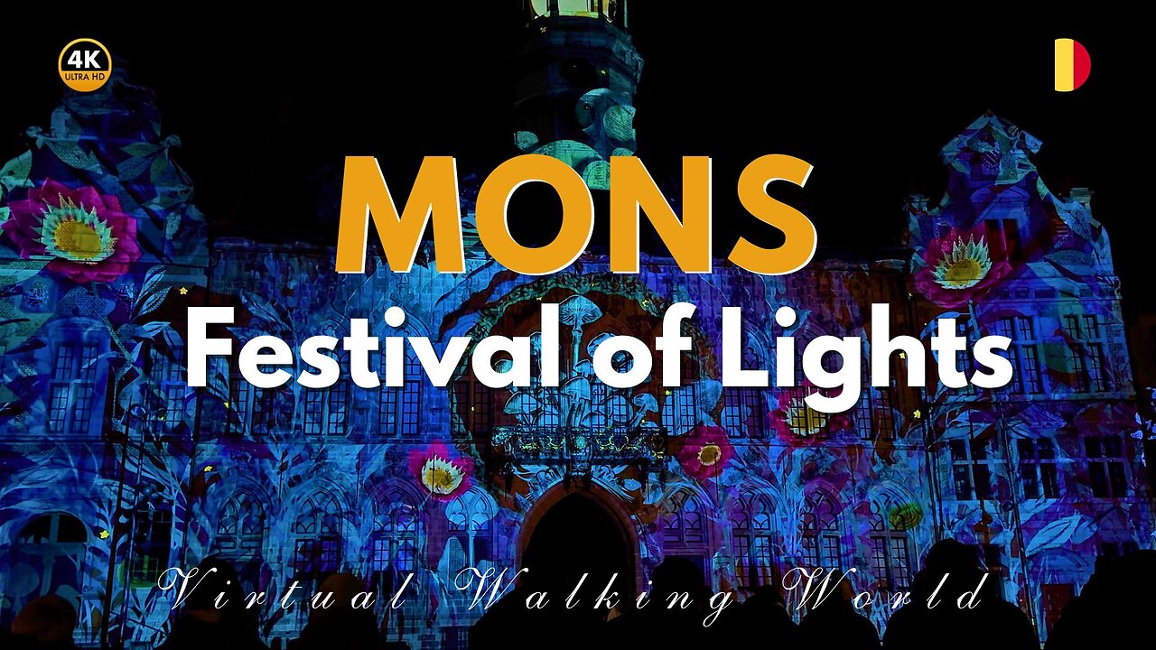 Festival of Lights in Mons 🇧🇪 | Stunning Illuminations & Live Show!