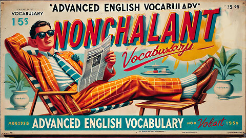 Vocabulary and Pronunciation "NONCHALANT" Advanced English