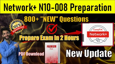 CompTIA Network+ N10-008 Exam New Questions | N10-008 Preparation 2025 | Latest Practice Questions