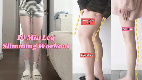 🔥 10-Minute Slim Legs Workout | Lose 4cm in Just 1 Week at Home – No Equipment