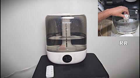 Provirtec 6L Large Room Humidifier, Warm & Cool Mist, 60 Hour