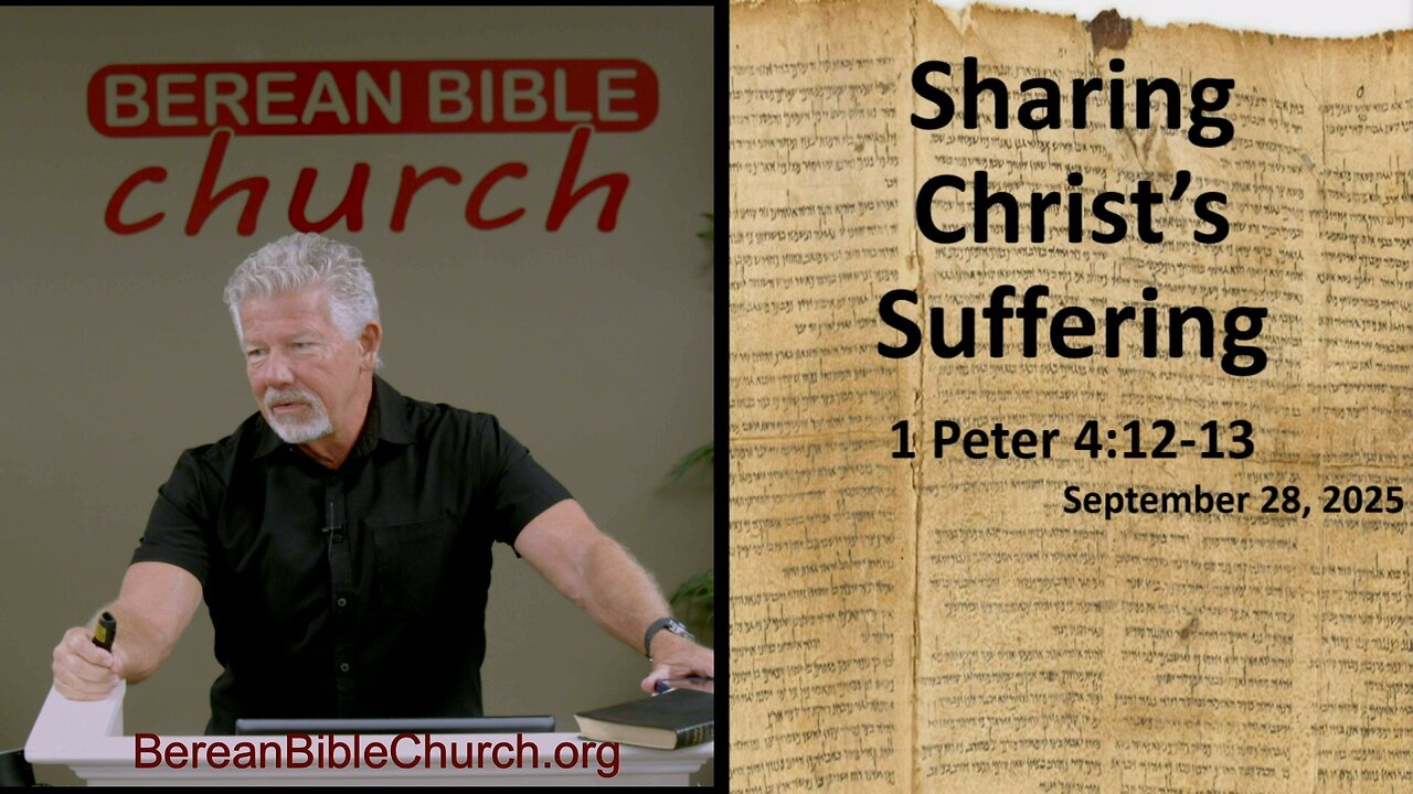 Sharing Christ's Suffering (1 Peter 4:12-13)