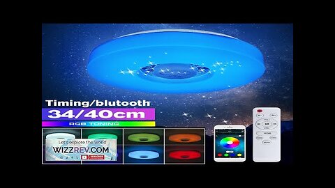 Bluetooth LED Ceiling Light RGB 3D Surround Sound Music Dimmable Lamp APP Review