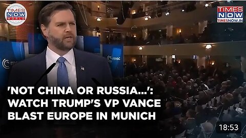 Watch Trump's VP Vance Blast Europe In Munich Over Free Speech, Says 'Not