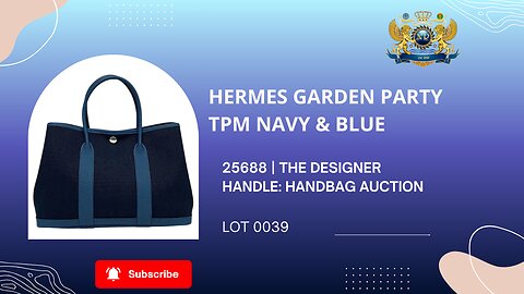HERMÈS GARDEN PARTY TPM NAVY & BLUE
