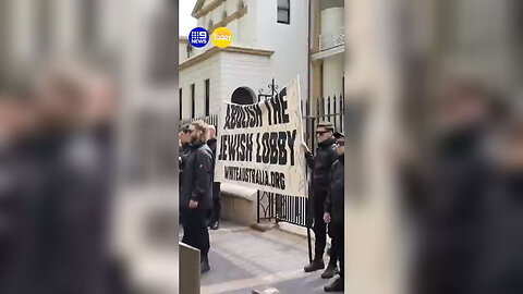 Group holds neo-Nazi protest outside of Parliament 9 News Australia