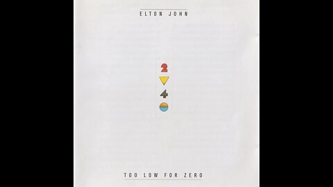 Elton John - Too Low For Zero (Europe) 1983/1998 CD