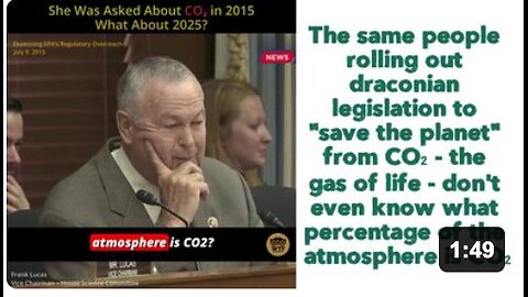 The same people rolling out draconian legislation to "save the planet" from CO₂ - the gas of life - don't even know what percentage of the atmosphere is CO₂. 🤡