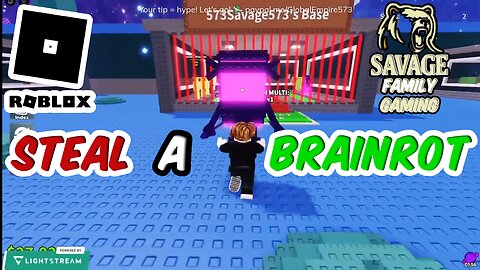 My FIRST Game of Roblox Steal a Brainrot! 🧠😂 | Savage Family Gaming