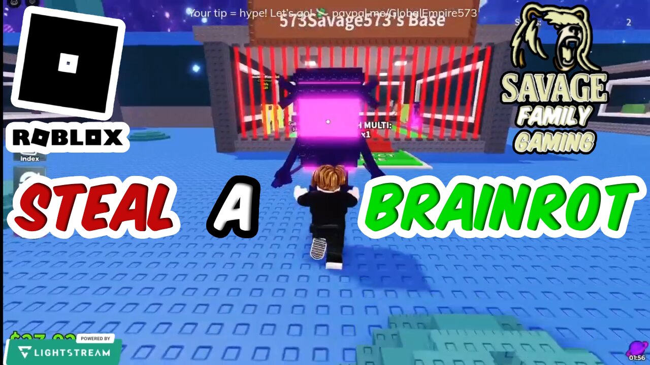My FIRST Game of Roblox Steal a Brainrot! 🧠😂 | Savage Family Gaming