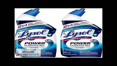 Lysol Power Toilet Bowl Cleaner Gel For Cleaning and Disinfecting Stain Removal Review